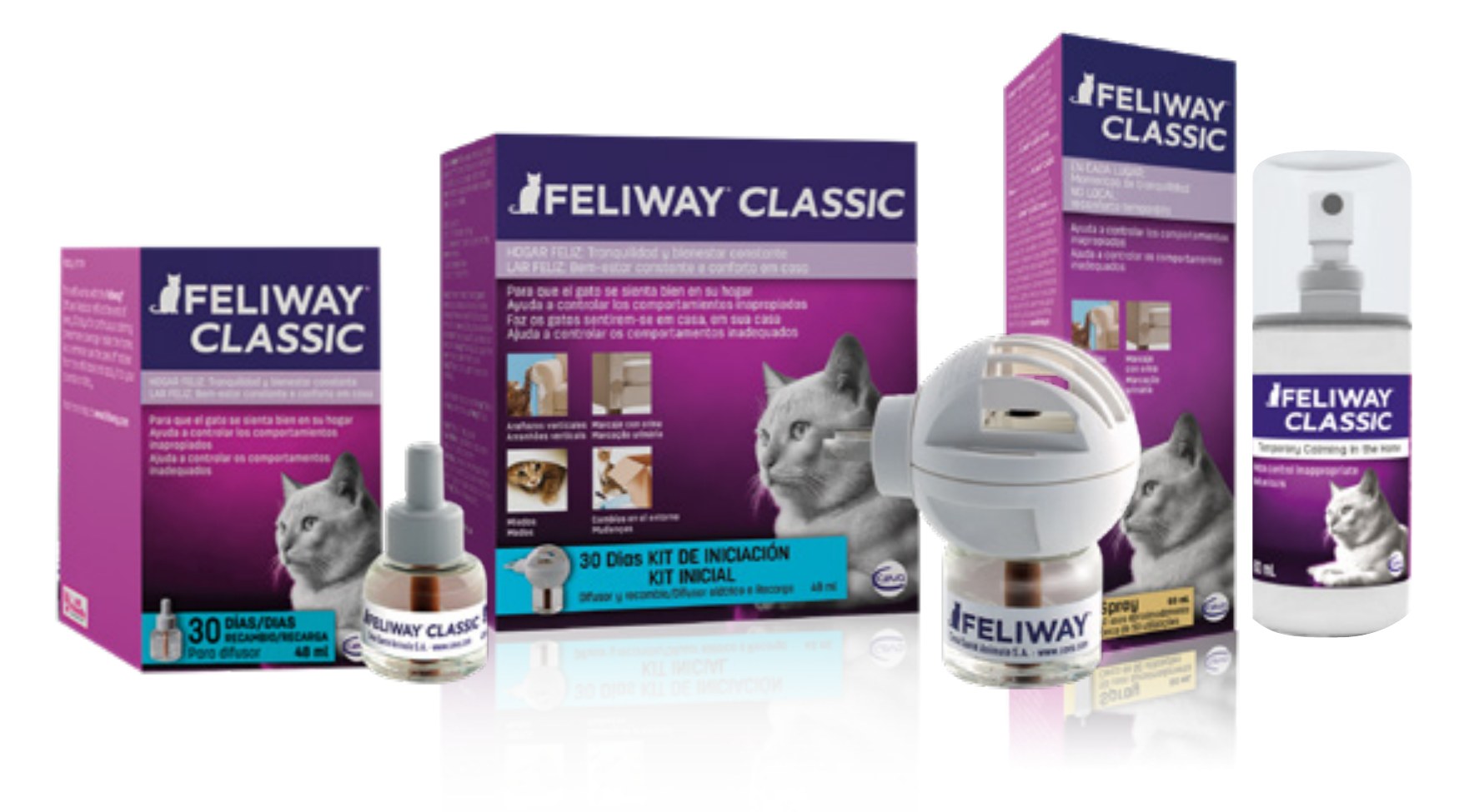 Empaques oficiales FELIWAY® CLASSIC