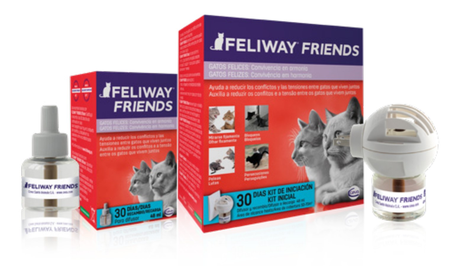 Empaques oficiales FELIWAY® FRIENDS